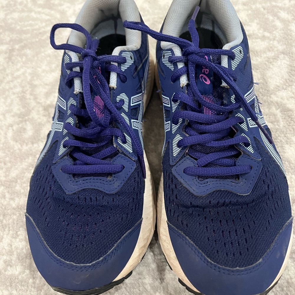 ASICS Women's GEL Contend 8 Running Shoes Purple Gray Sizse 9.5